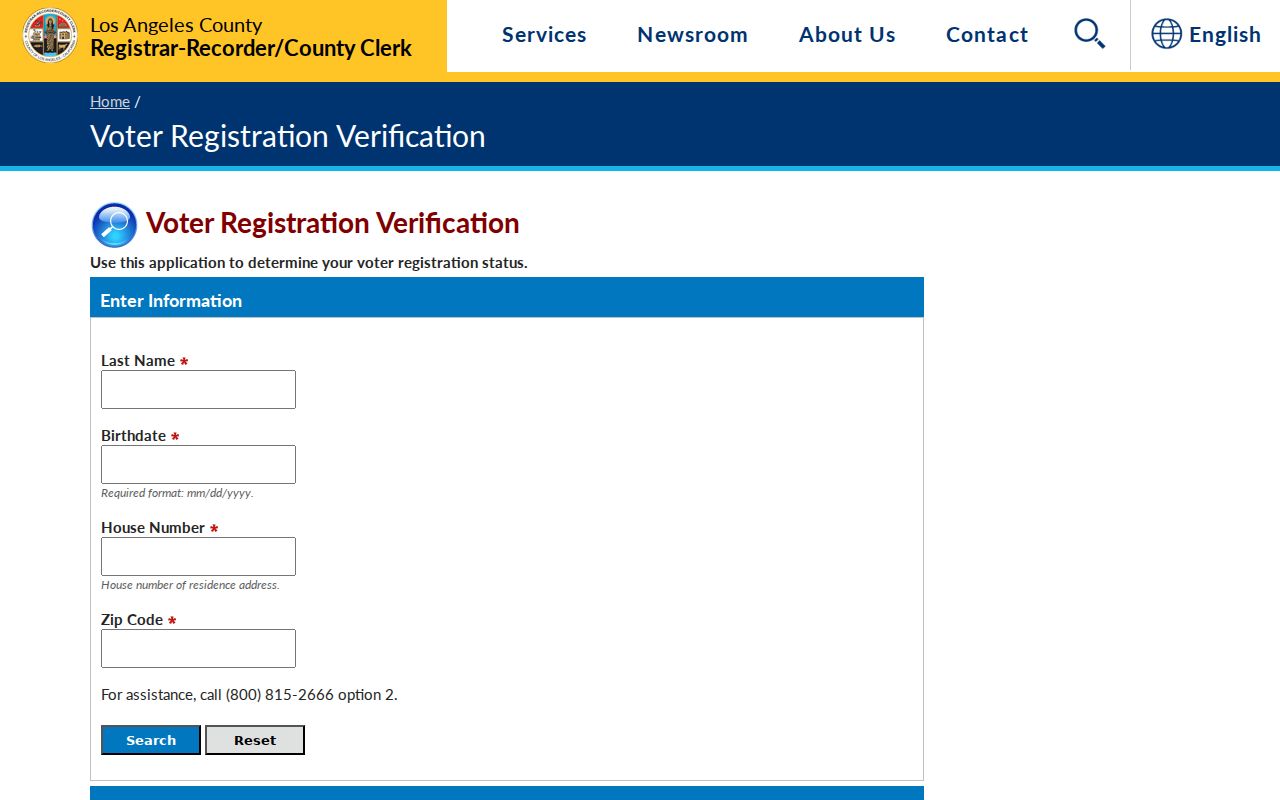 Compton neighbors LA County voter status lookup